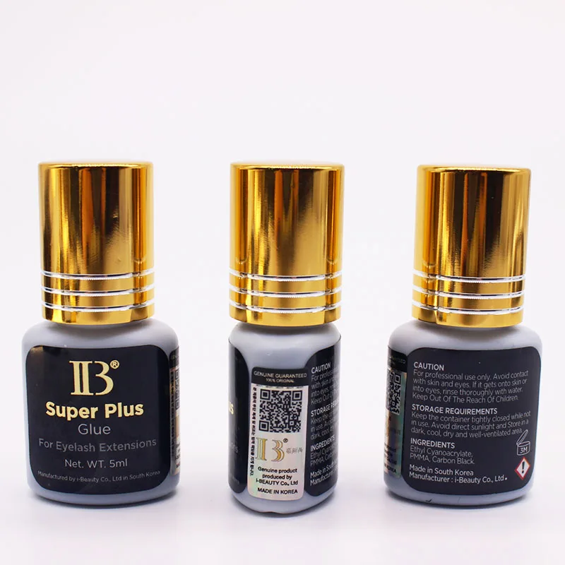 2 Bottles IGLUE IBeauty Super Plus Glue Adhesive For Eyelash Extensive Super Bonder Lava Lash Korea Liquid Clear Health Makeup