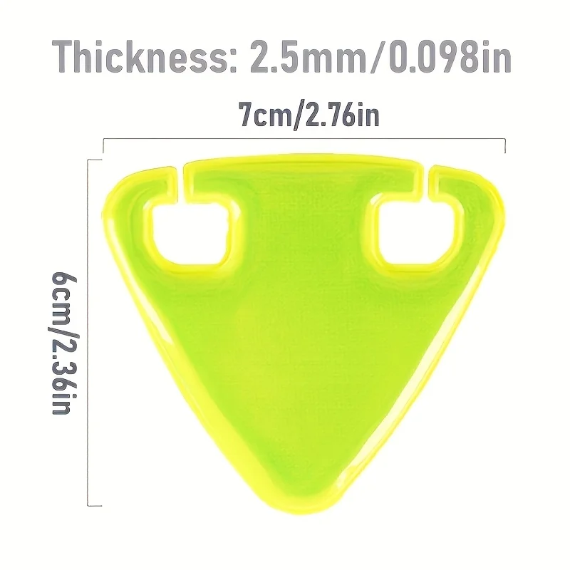 3Pcs Triangle Bicycle Reflective Sticker, Suitable for Road Mountain and City Bikes, Special for Night Reflective Riding