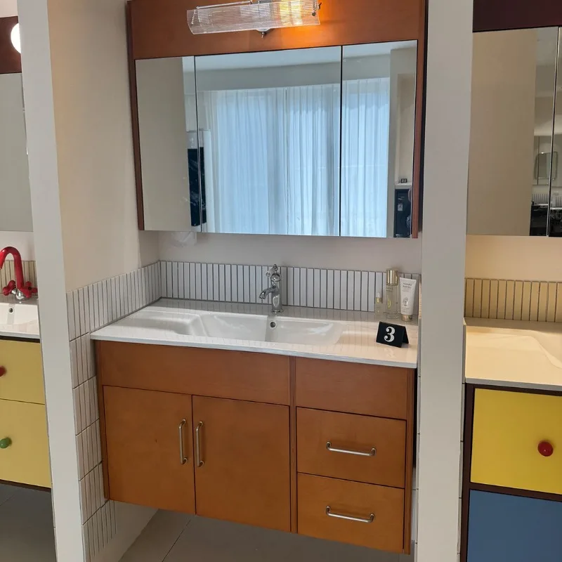 Organizers Drawers Bathroom Cabinet Multilayer Floating Luxury Vanity Bathroom Shelves Space Saving Mobiletto Bagno Furniture