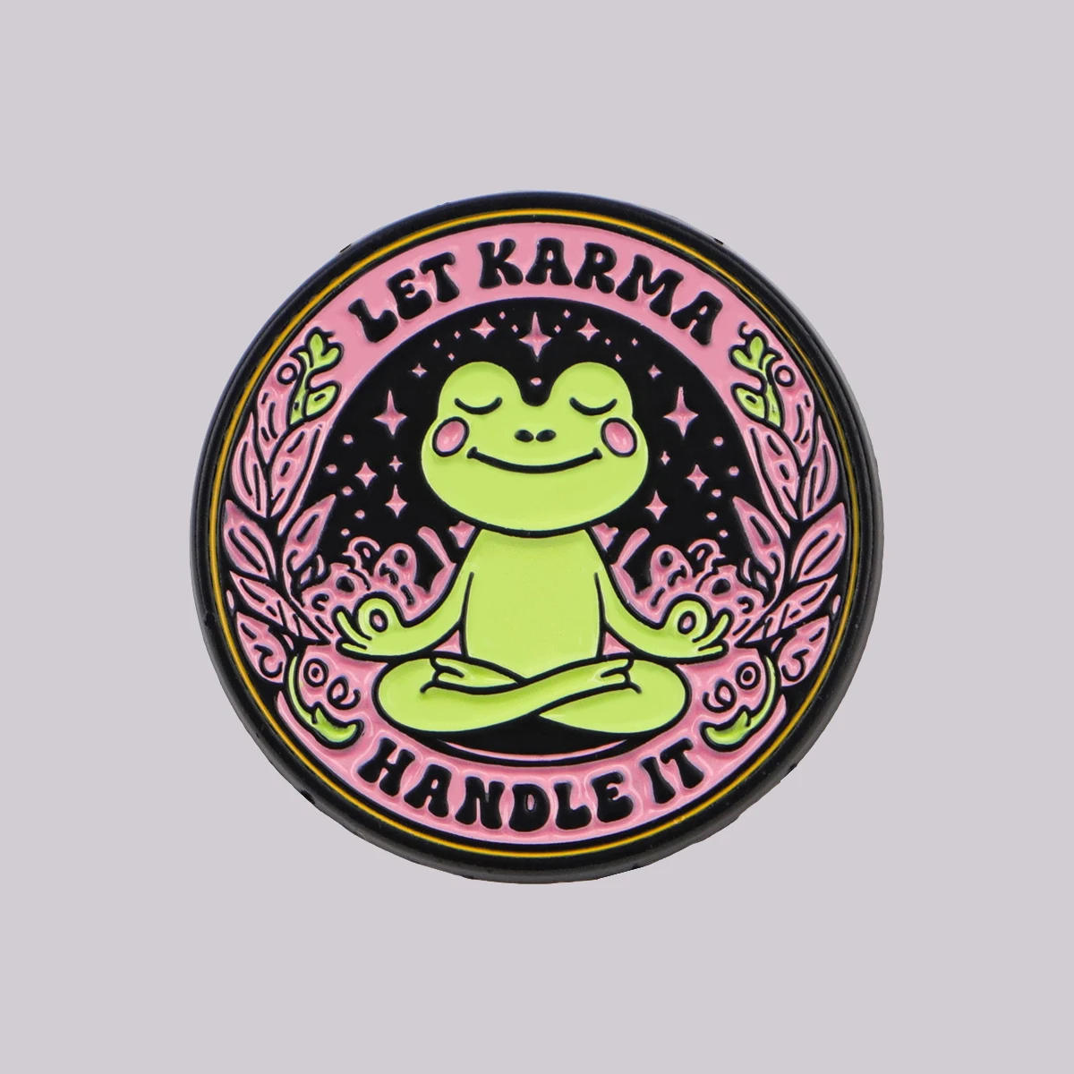 Yoga Fitness Model - Yoga Frog Enamel Pin LET KARMA