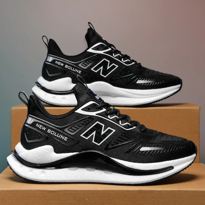 Running Shoes Men Women Breathable Flat Comfortable Non-Slip Soft Platform Casual Sports Shoes Mesh Trendy Sneakers Man image 5