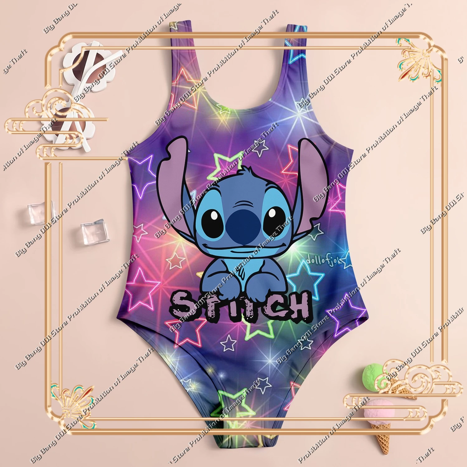 

2024, купальник с 3D принтом из мультфильма, детский быстросохнущий купальник из полиэстера для девочек с защитой от ультрафиолета, пляжный летний модный комплект