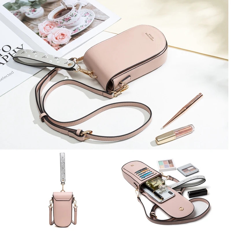 Women\'s crossbody bag 2024 spring/summer new Korean PU leather vertical clamshell magnetic buckle zipper simple fashion trend sh