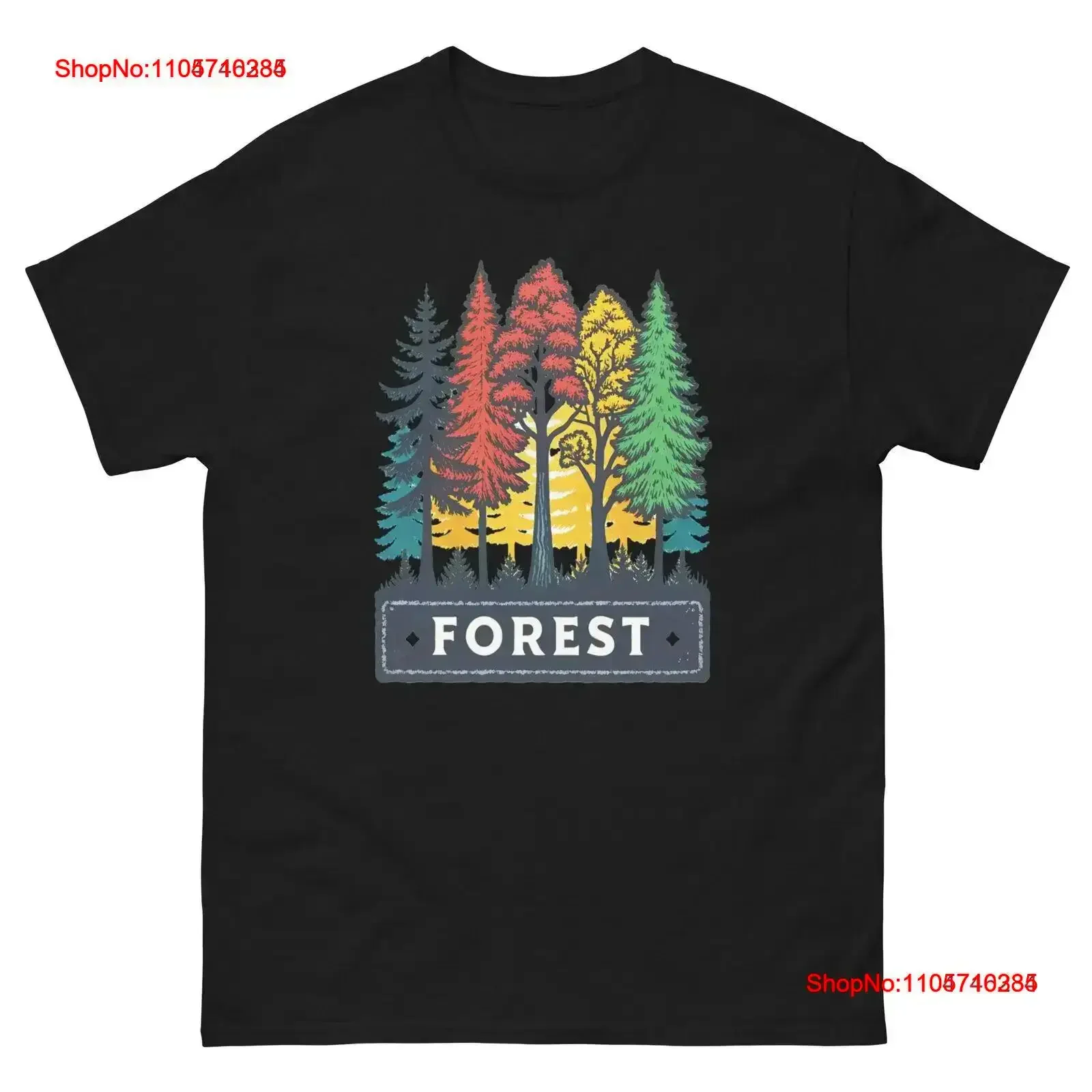 Forest Geographical Landscape Location Scenery T Shirt vintage Washed Stretched homme Top For Everyday Wear fashion Soft