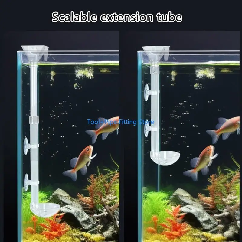F92B Assembled Feeding Tube Set Feeding Dish Tray Set Removable Shrimp Feeding Tube for Freshwater Environment