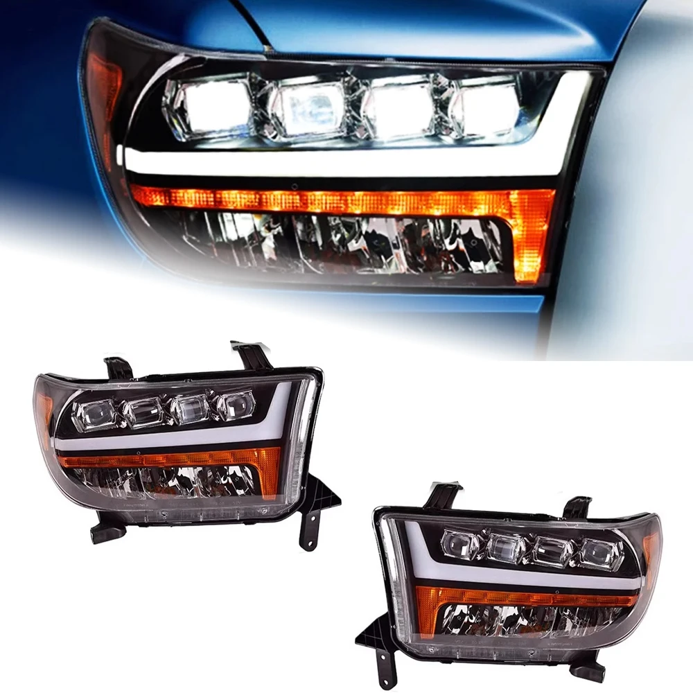 AKD Car Styling for Toyota Tundra LED Headlight 2007-2013 Headlights Tundra DRL Turn Signal High Beam AngelAccessories