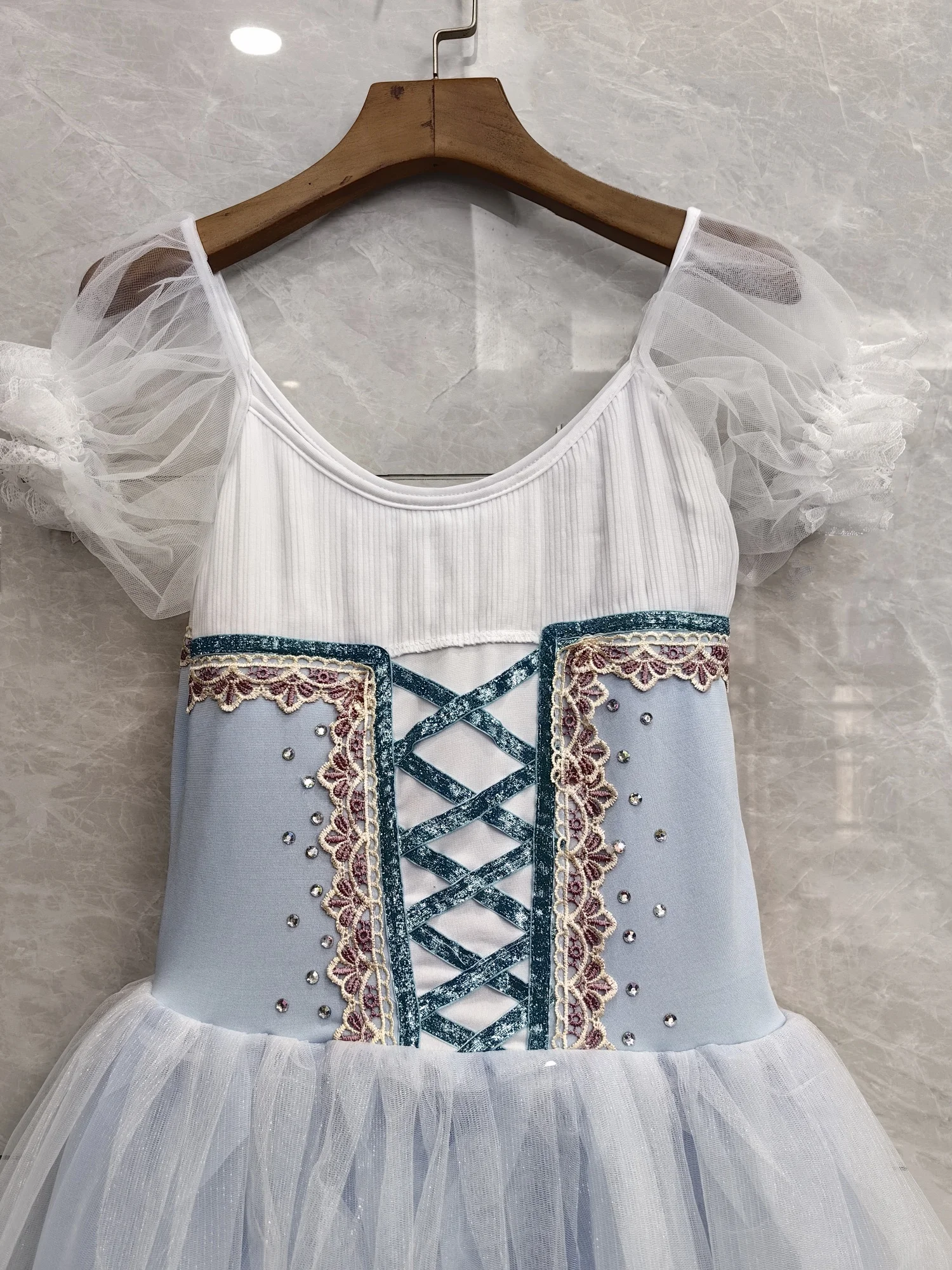 Vestido de balé longo profissional para meninas e mulheres, trajes de dança cisne, vestido Giselle bailarina infantil, tutu romântico, adulto