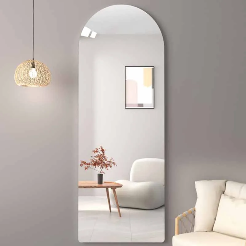 Living Room Frame Wall Mirror Girls Makeup Sticky Large Mirror Wall Salon European Espejo Adhesivo Pared Aesthetic Room Decor