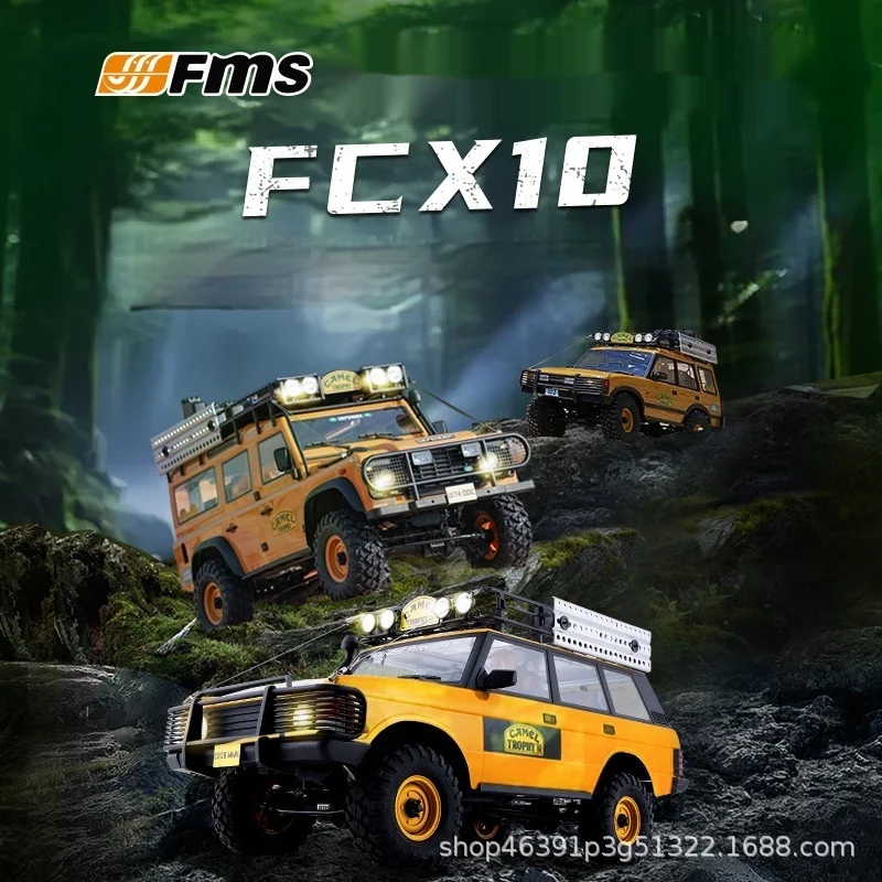 FMS 1/10 Camel Cup Remote Control Car Official Authorized Simulation RC Remote Control Car Climbing Car 1:10 FCX10