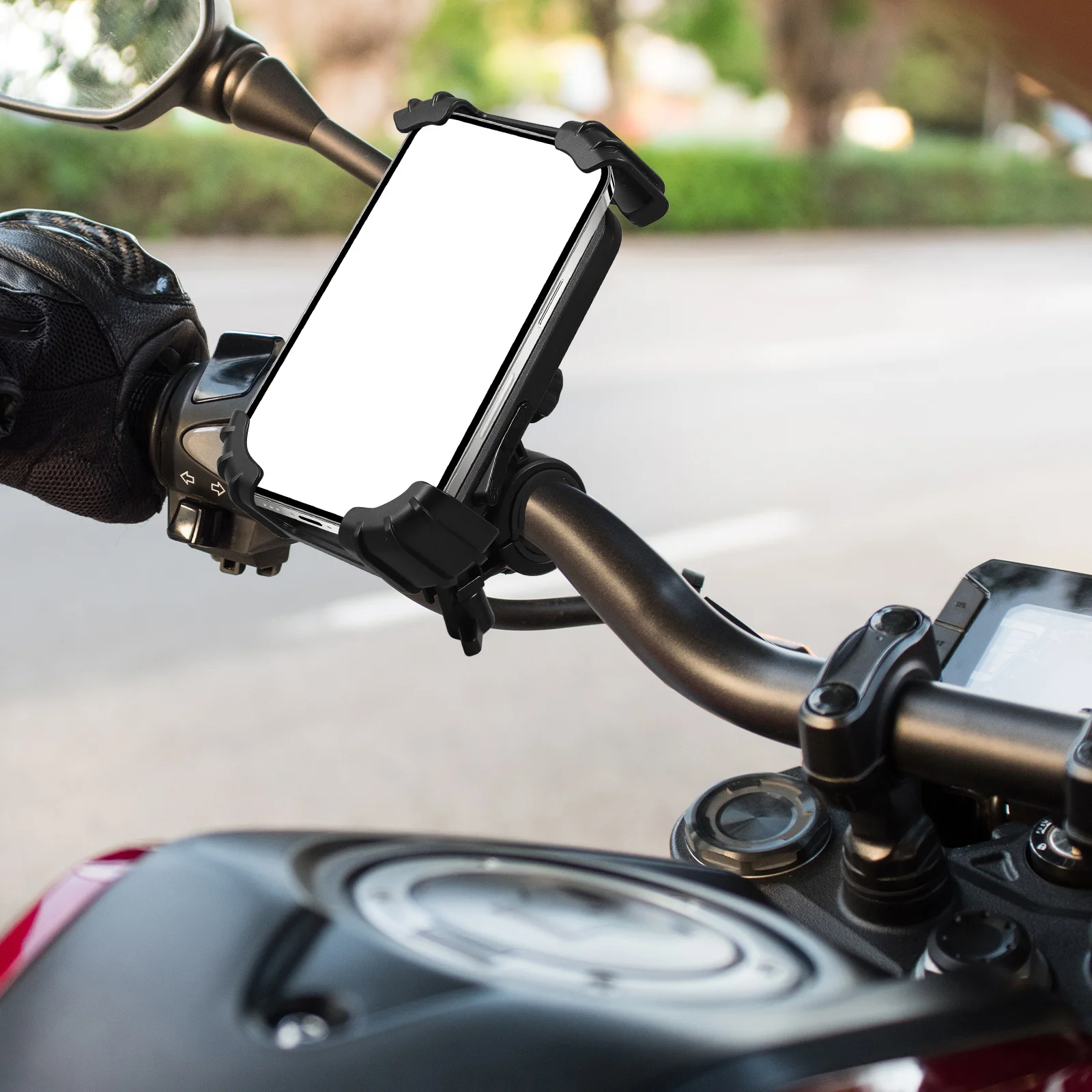 

Motorcycle Phone Holder Bike Mount Bracket Universal Handlebar Phone Support For Most Motorbikes Cycling Riding