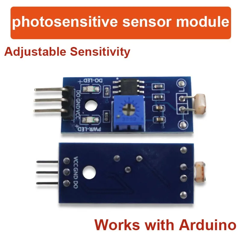 1/5/10Pcs 3Pin 3.3V-5V Light Intensity Detection Module Photosensitive Brightness Resistance Sensor for Arduino  DIY Adjustable