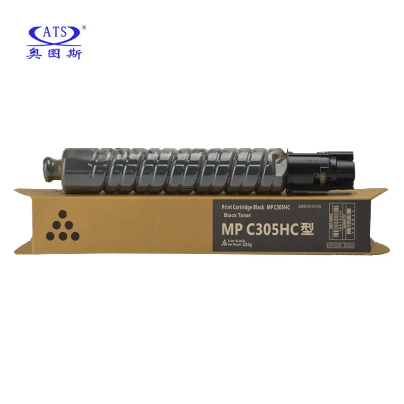 Imagem -05 - Conjunto Mpc305 mp C305 Cmy83g Bk224g tn Cartucho de Toner para Ricoh Aficio Mpc 305 Toner pó Compatível Peças