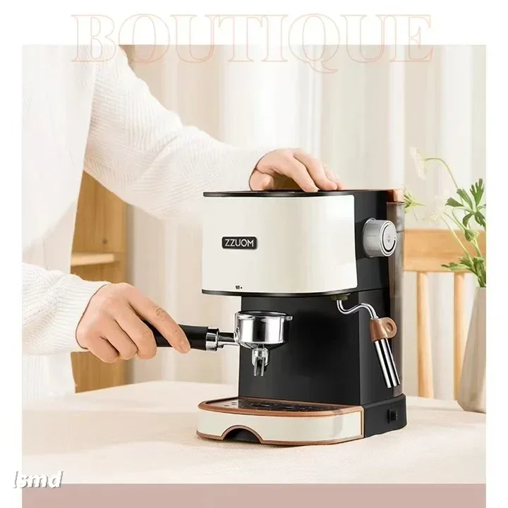 New Bar Restaurant Espresso Machine Latte and Cappuccino Machine Small Stainless Steel Coffee Machine for Home Use