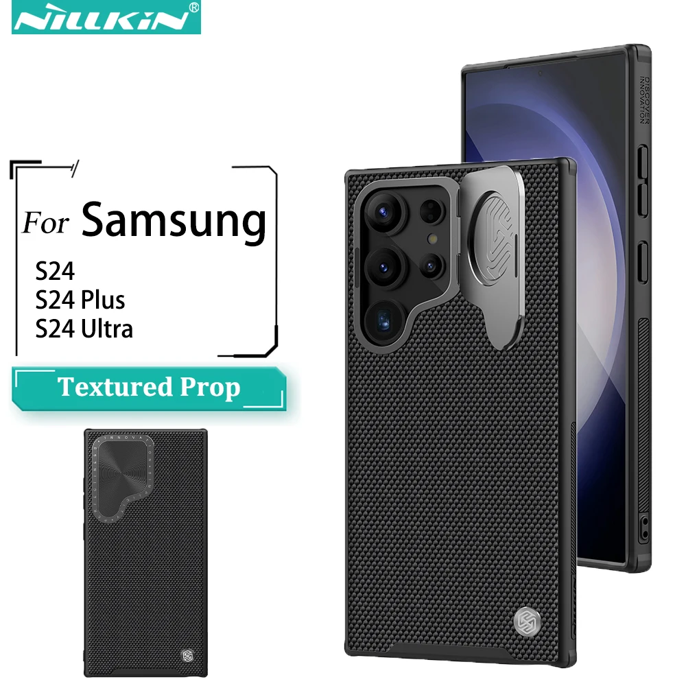 NILLKIN for Samsung Galaxy S24 Ultra Case Textured Prop Case Wireless Charging Cover For SamsungS24 Ultra