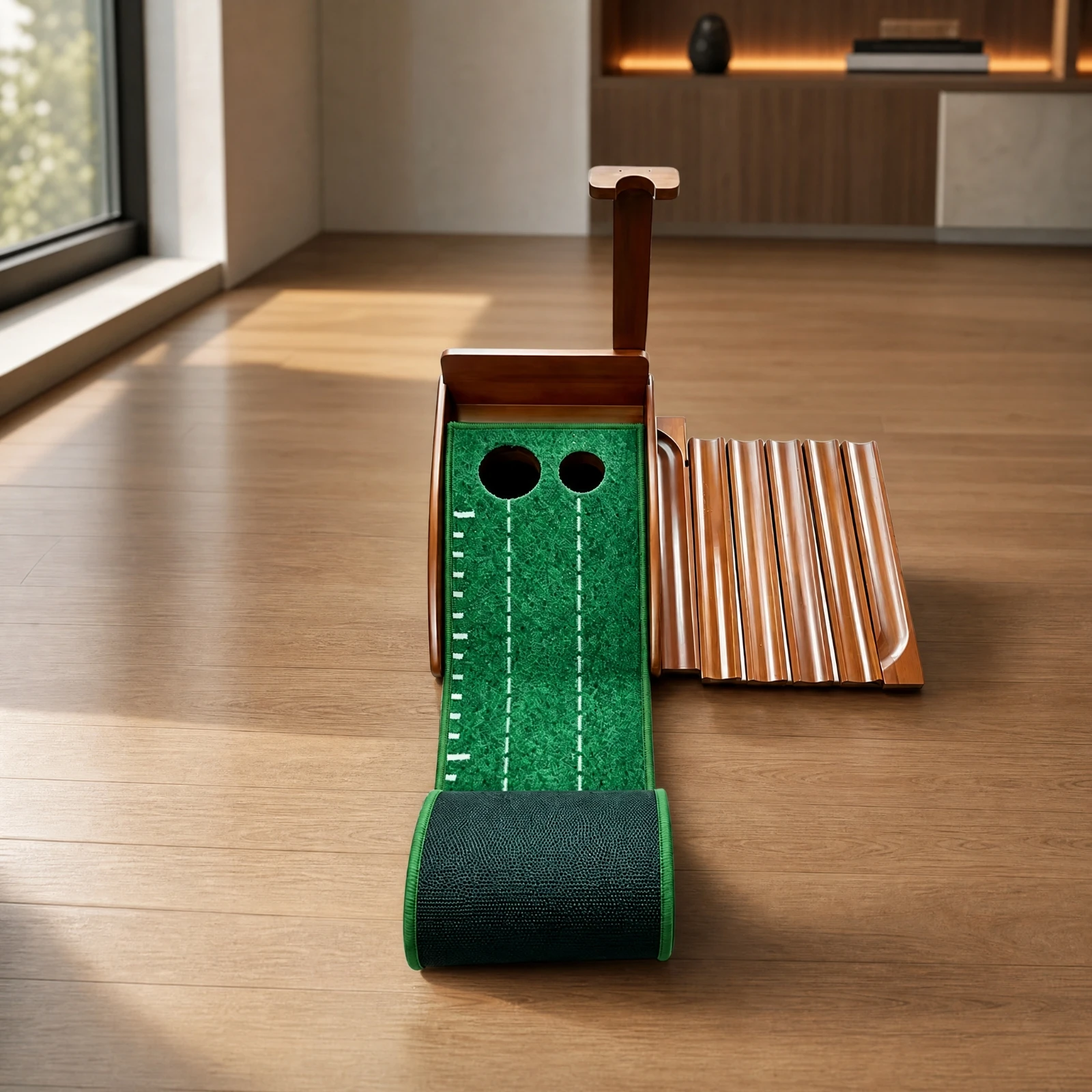 Golf Putting Practice Coach Distance Markers Putting Coach with Ball Return Non-Slip Long-Lasting for Golfers, Home, Office