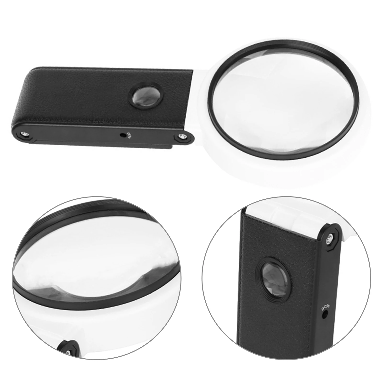 

NOLITOY Desktop Magnifier with LED Light for Reading Crafting Sewing Repair Work Table Glass Lamp