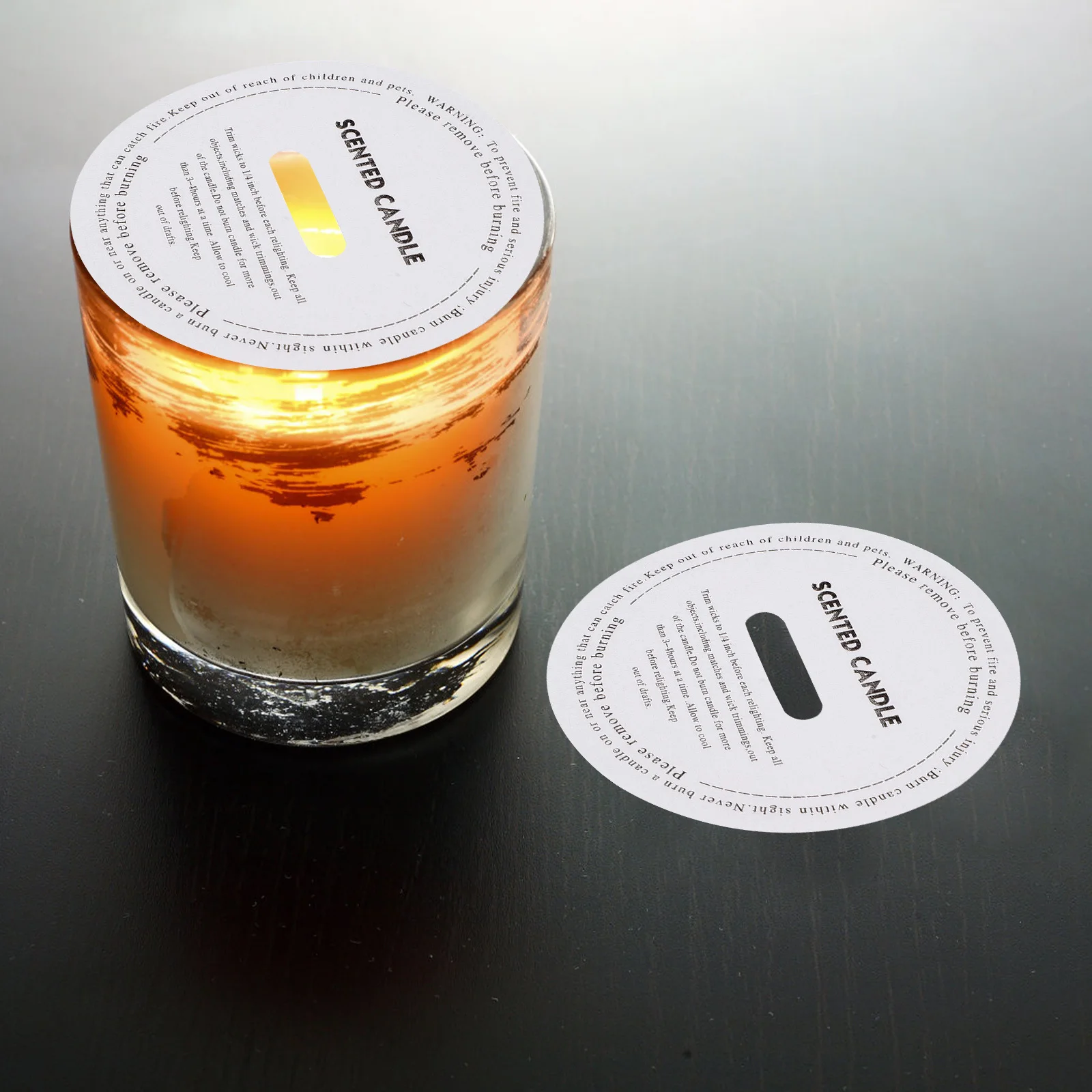 

50Pcs Dustproof Covers Round Wax Protective Covers for DIY Making Supplies Durable Wick Stickers