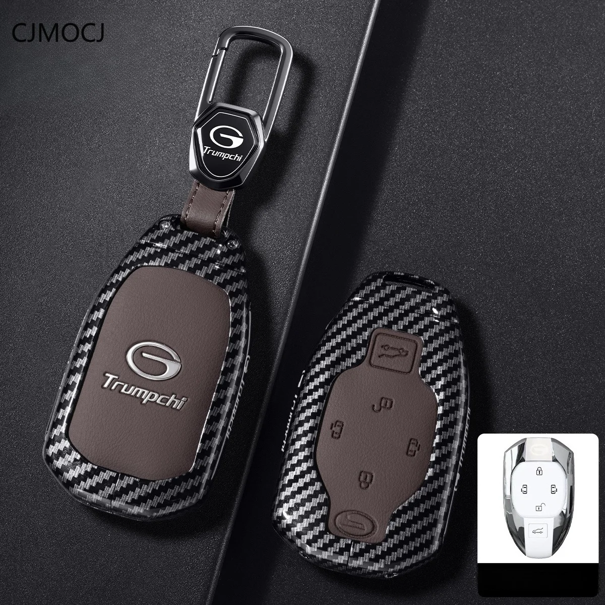 Zinc Alloy Car Key Case Cover for GAC Trumpchi M8 GS4 Max GS3 Emzoom GS8 Emkoo ES9 E8 E9 Key Fob Shell Protector