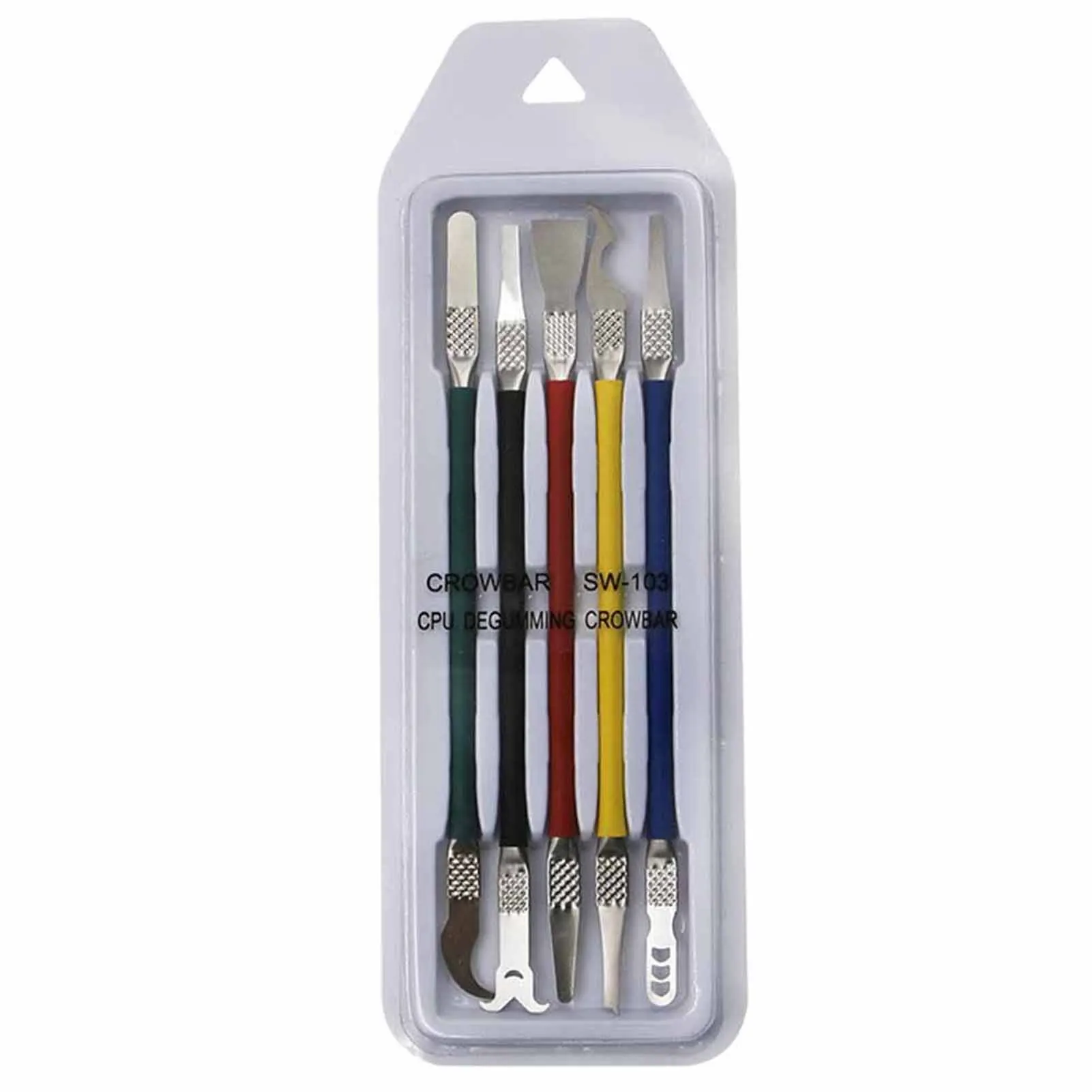 CPU Squeegee Steel Pry-Blade Chip Disassembly Tool Professional for Mobile Phone Repair Mainboard SSD Flash Memory 5Pcs Set