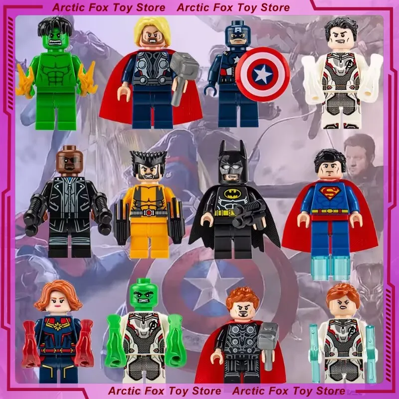 

Avengers Movie 5cm Batman Perimeter PVC Model Building Blocks Kids Desktop Decoration Ornaments Toy Gift