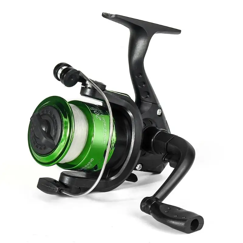 【OD】Spinning Fishing Reel 200 Lightweight Design Pre Spooled 60m Line Perfect For Freshwater Fishing Angling
