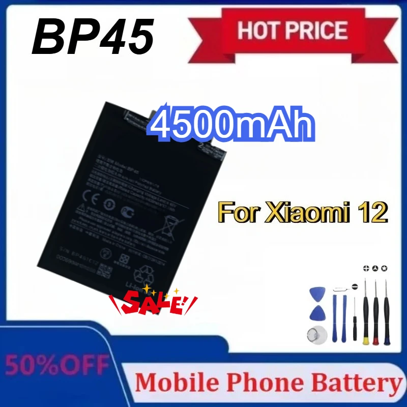 

Новый аккумулятор BP46 для xiaomi 12, сменный аккумулятор 4500 мАч, аккумулятор BP46 для xiaomi 12 с наборами инструментов