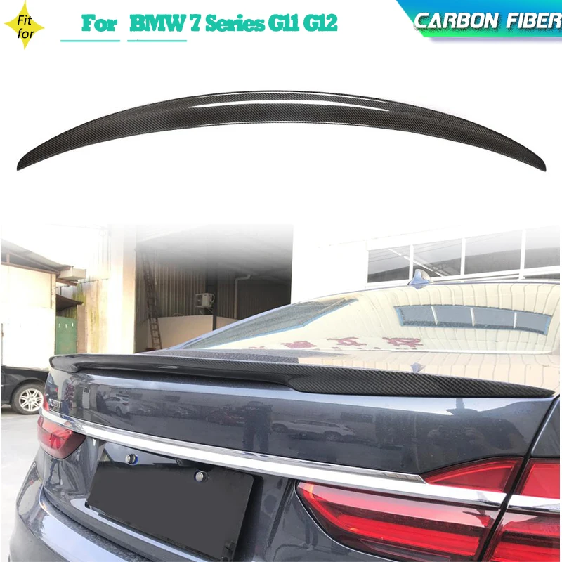 Carbon Fiber Car Rear Trunk Spoiler Wings for BMW 7 Series G11 G12 740i 750i Sedan 2016-2022 Rear Spoiler Boot Lid Wing Lip