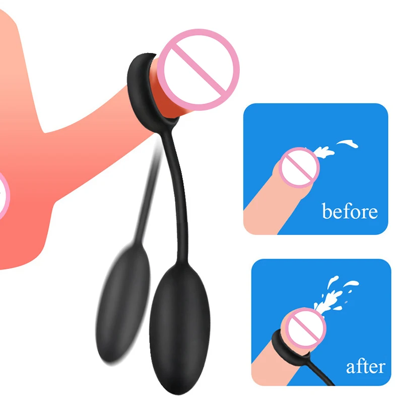 Male Glans Penis Rings Training Balls Cock Ring Physical Exercise Time Lasting Enhance Foreskin Corrector Ring Sex Toy for Men
