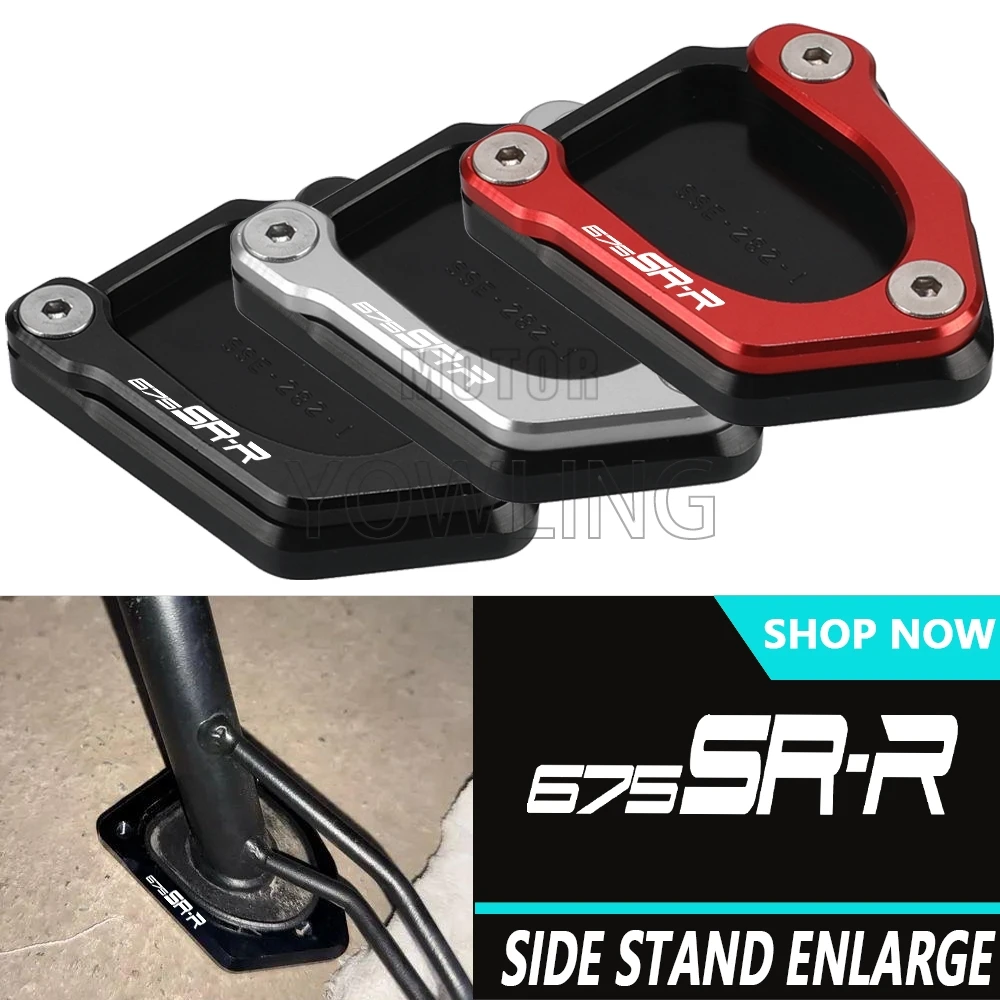 

Foot Side Stand Extension Kickstand Enlarger Support Plate Pad For CFMOTO CF MOTO 675NK 675SR 675SS 675SR-R 675 NK SR SS SR-R