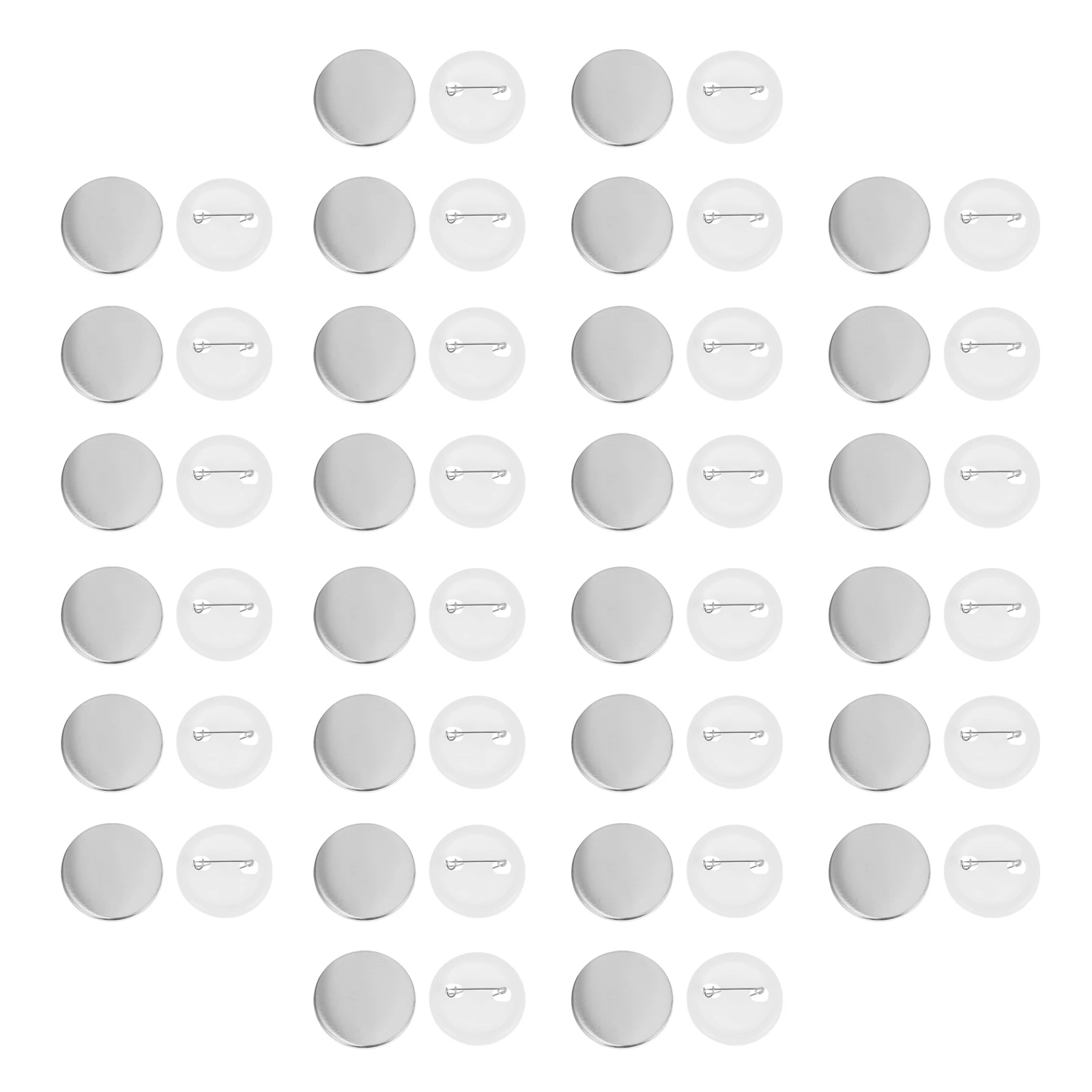 

100Sets Button Badge Blank Parts DIY Craft Supplies for Handmade Gifts Travel Holiday Souvenirs Button Badge DIY Crafts