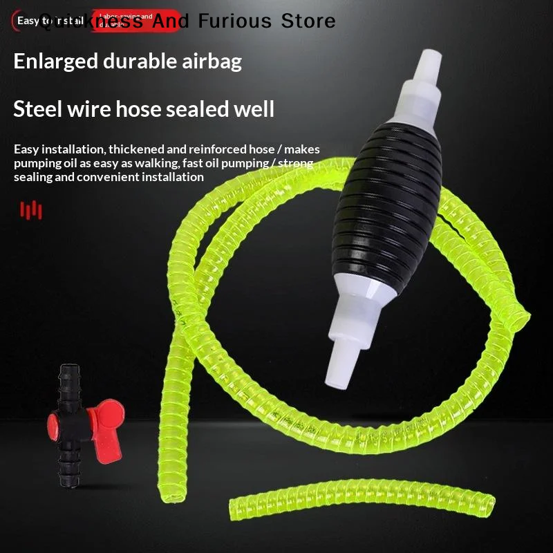 【MO】Car Sucker Oil Transfer Fuel Pump Multifunctional Manual Pump For  Gas Oil Fuel Petrol  Fluid Water Fish Tank