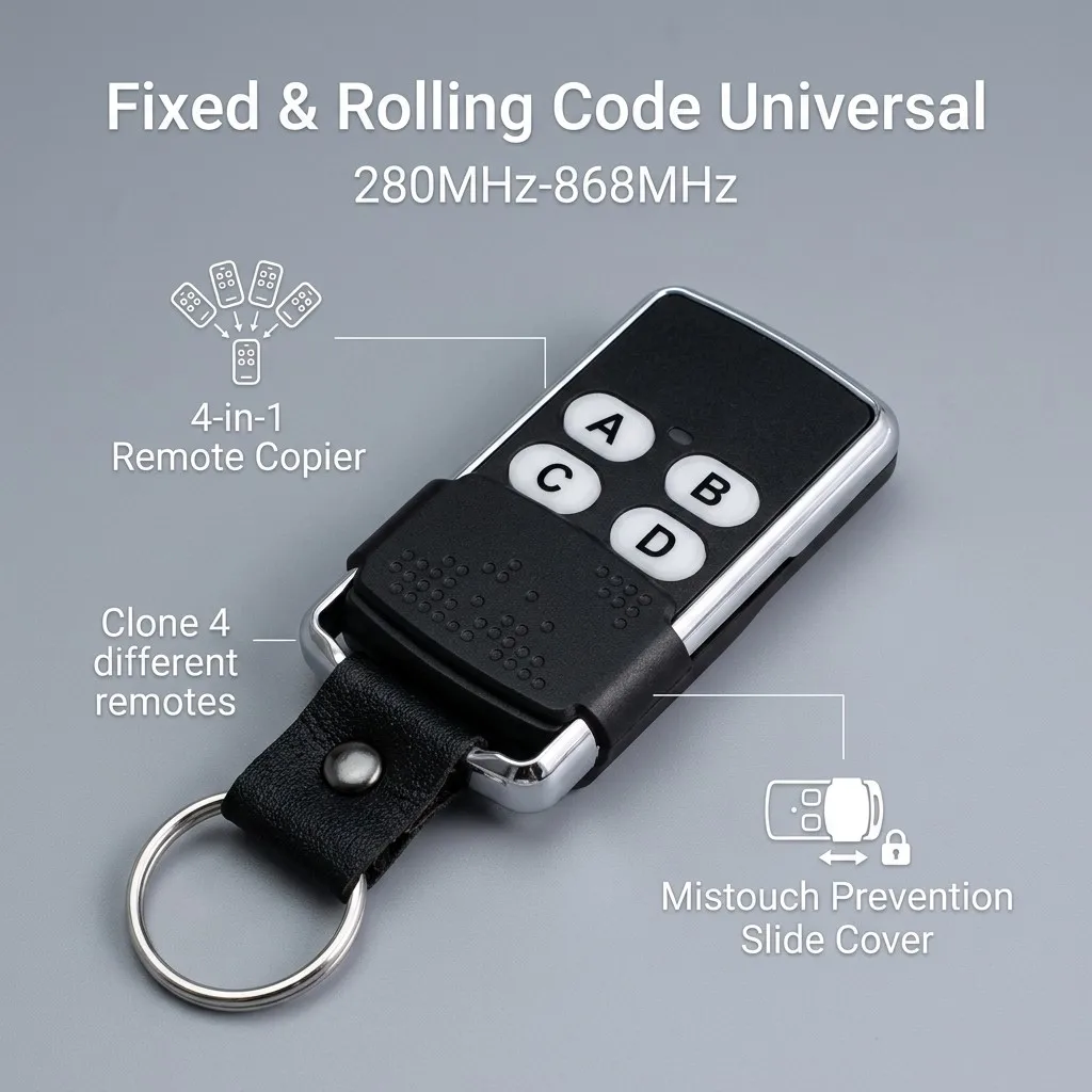 

280-868MHz Full Frequency Remote Control Universal Gate Opener Duplicator Strong Copy for Rolling Code Fixed Code Clone Keyfob