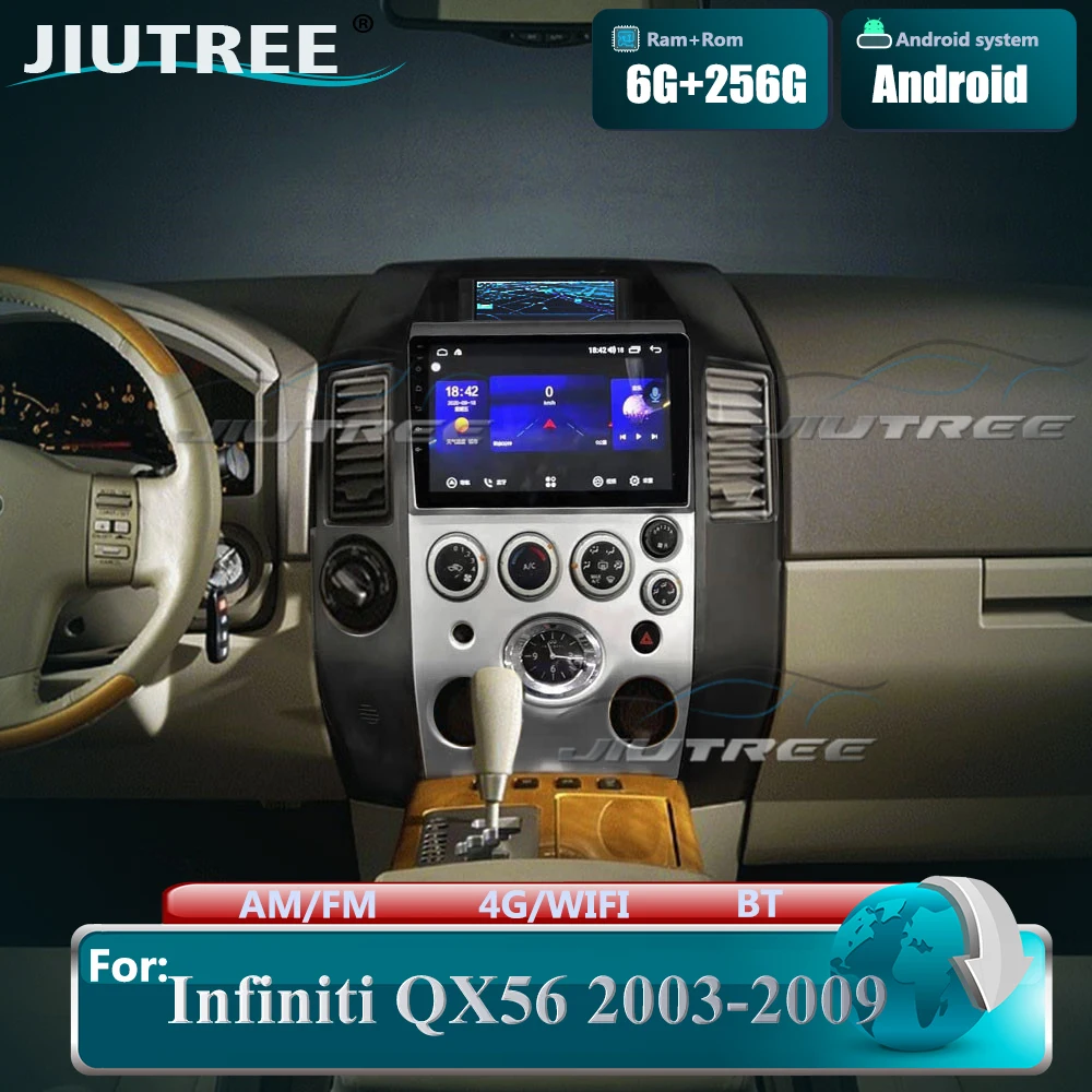 2din Android For Infiniti QX56 2003 2004 2005 2006 2007 2008 2009 Car Radio Multimedia Video Player Navigation GPS Android DVD