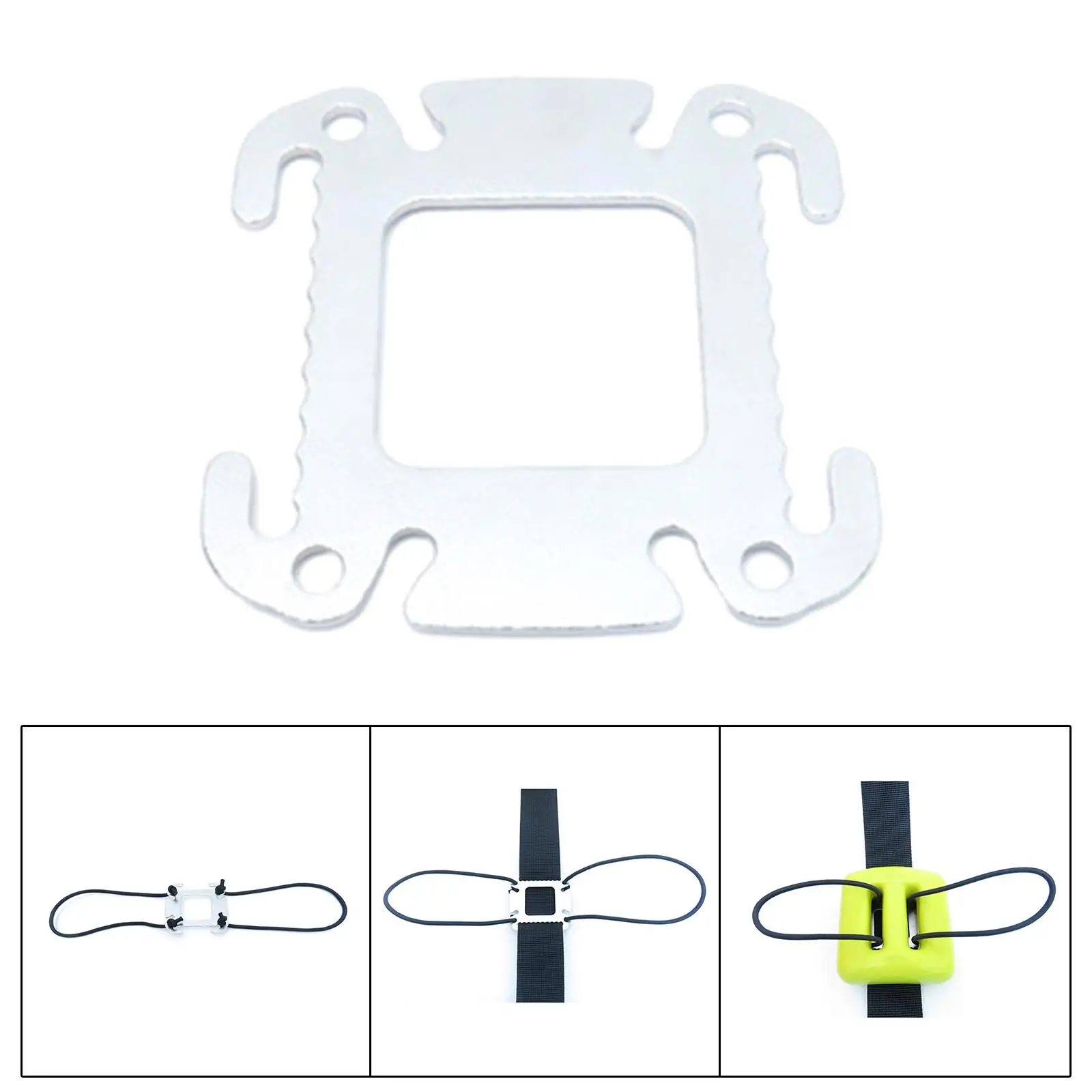 

Держатель слайдов для ремня для дайвинга подходит для ремня безопасности 5 см, регулируемый фиксатор веревки