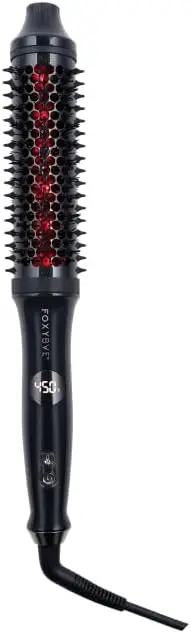 

1.5" Extra-Long Thermal Brush with Infrared & Ionic Technology for Volumizing & Straightening, Black