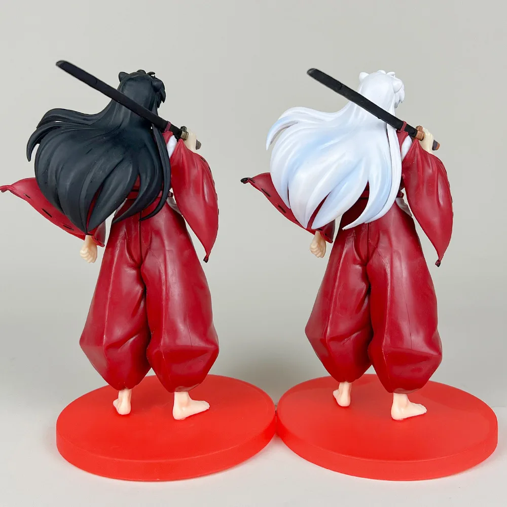 18cm Anime Inuyasha Figure Inuyasha Kikyō Sesshoumaru Higurashi Kagome Pvc Action Figure Model Toys Collectible Model Gifts ﻿