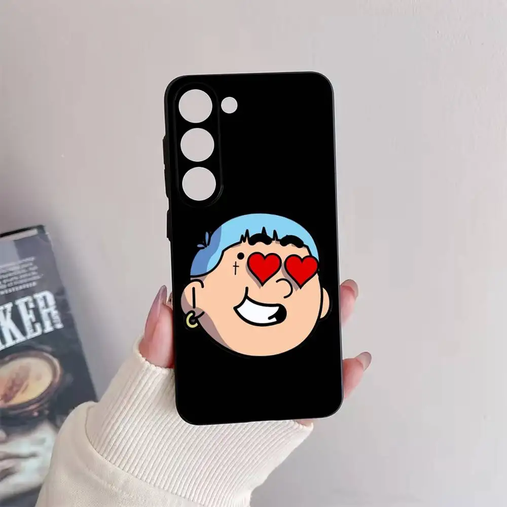 Blessd Cantante Rapper Telefoon Case Voor Samsung Galaxy A73,72,51,53,52,71,22,5G,Note,J7,8,9 Zachte Zwarte Cover