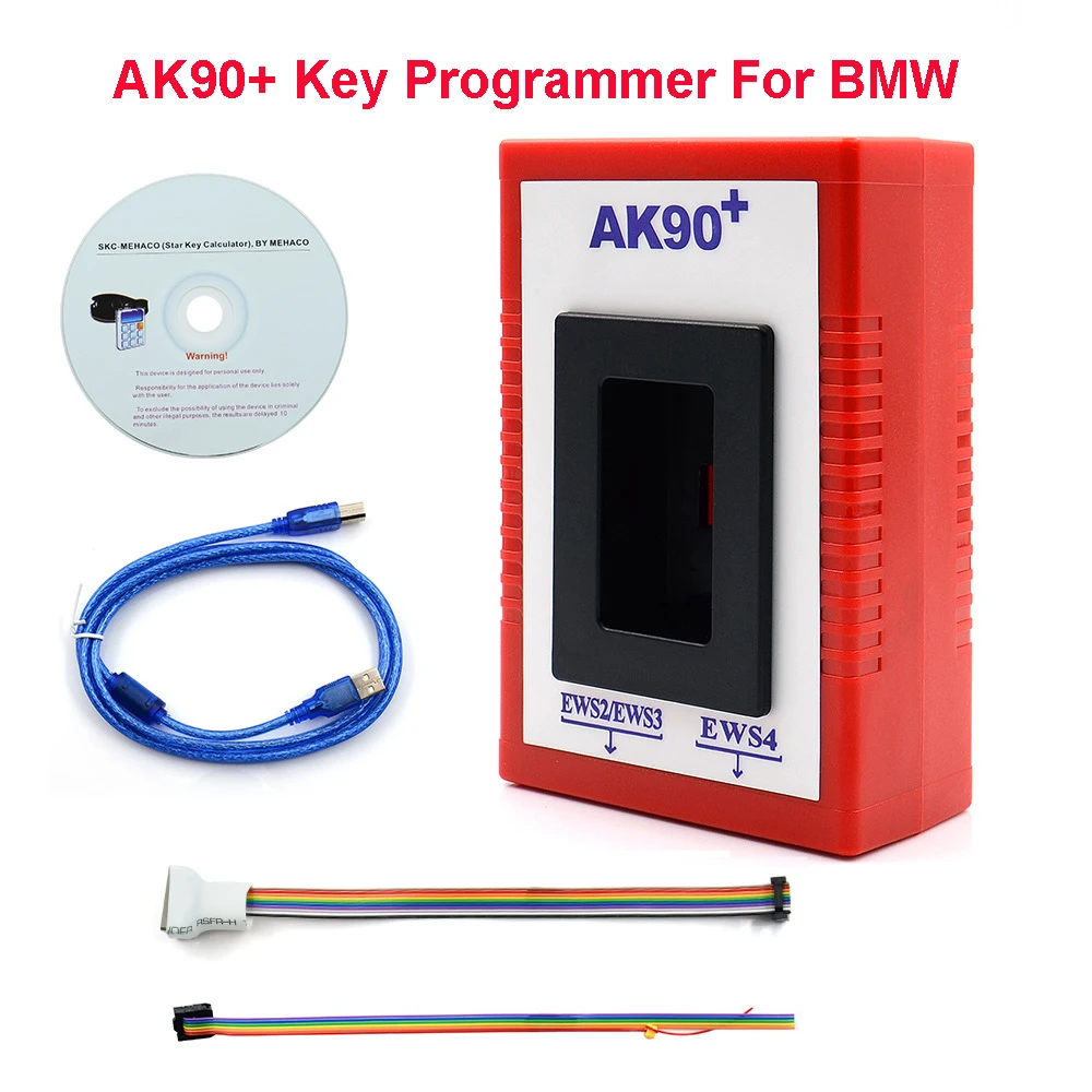 

Newest AK90+ Key Programmer For BMW EWS2/3/4 Key Code Reader OBD 2 16Pin KEY-PROG Car Programming Tool AK-90 VS R270+