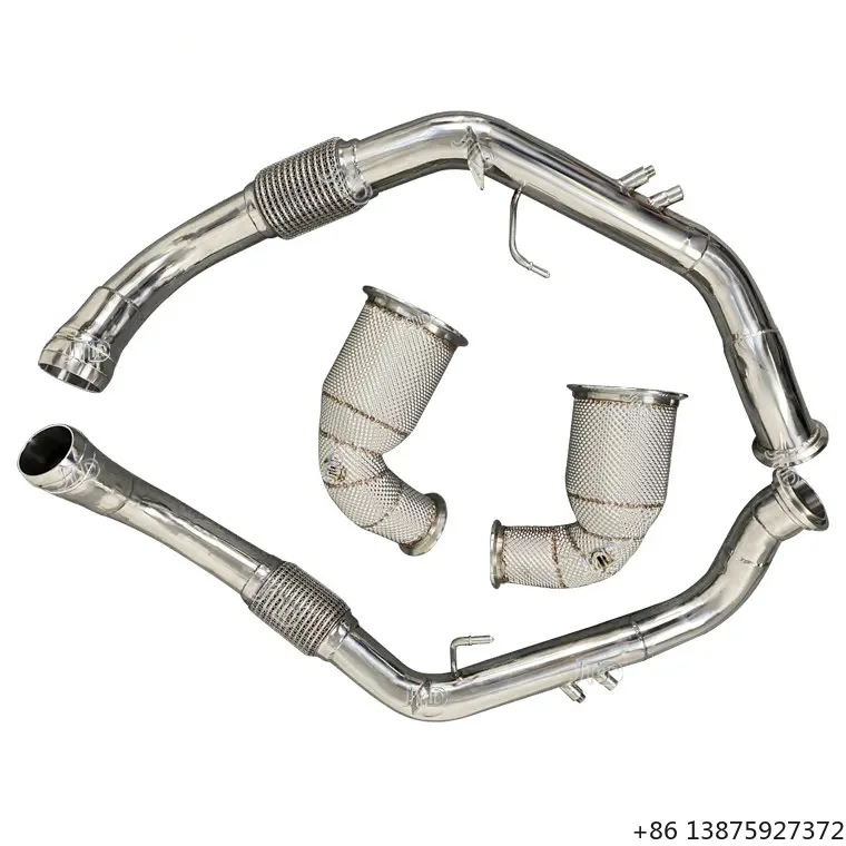 

Personalized Customization Heat Shield Exhaust Downpipe for 2020 GTS 4.0L V8 Biturbo Enhanced Exhaust