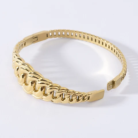 LUIZADA Vintage vergoldetes Armband für Frauen, Edelstahl, Luxus-Armreif für afrikanische Hochzeit, neue exquisite Braut, Verlobung – Detail 25