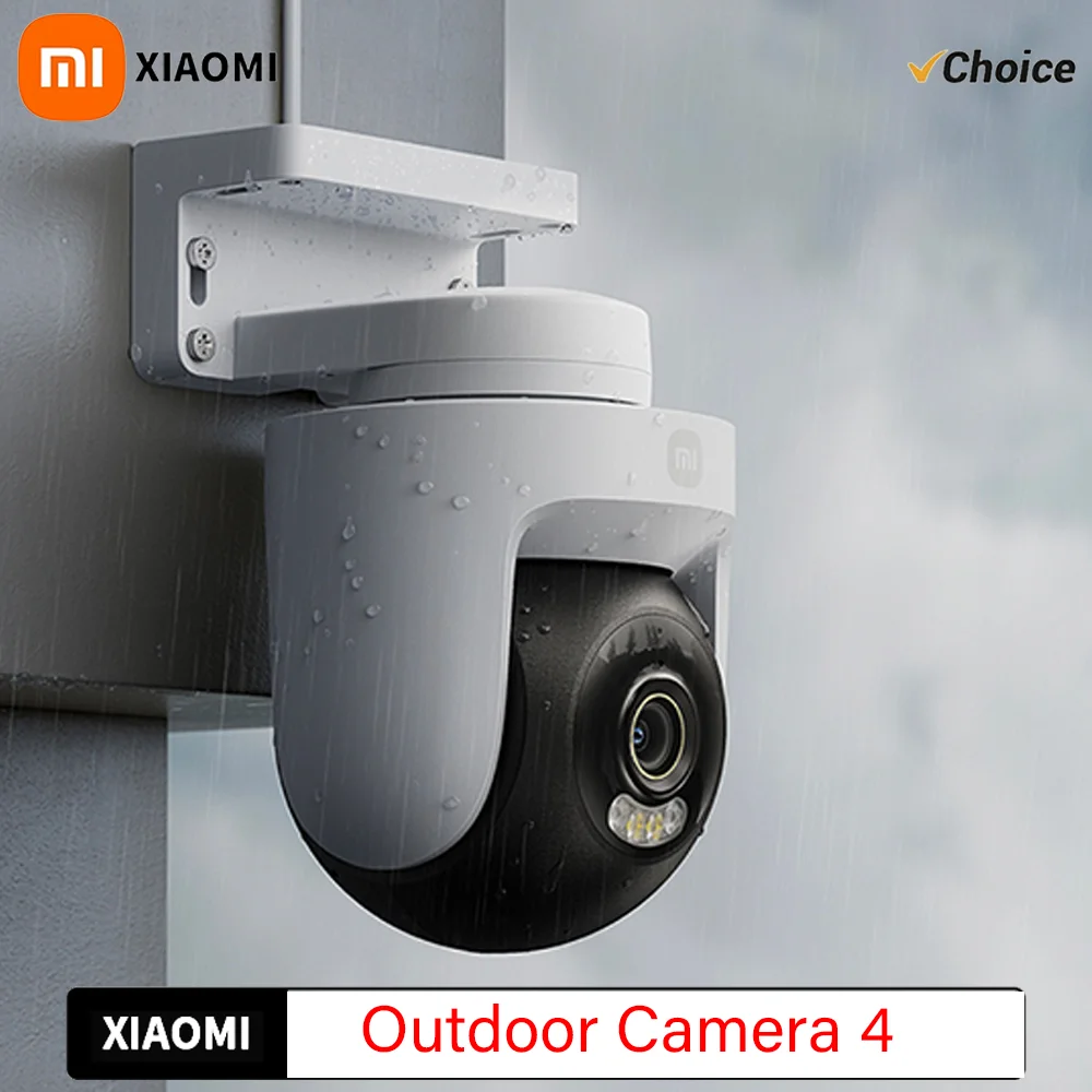 Xiaomi Smart Outdoor Camera 4 8 Megapixel 4K Image Quality AI Human-Vehicle Detection 360° PTZ Full Color Night Vision IP66 CN