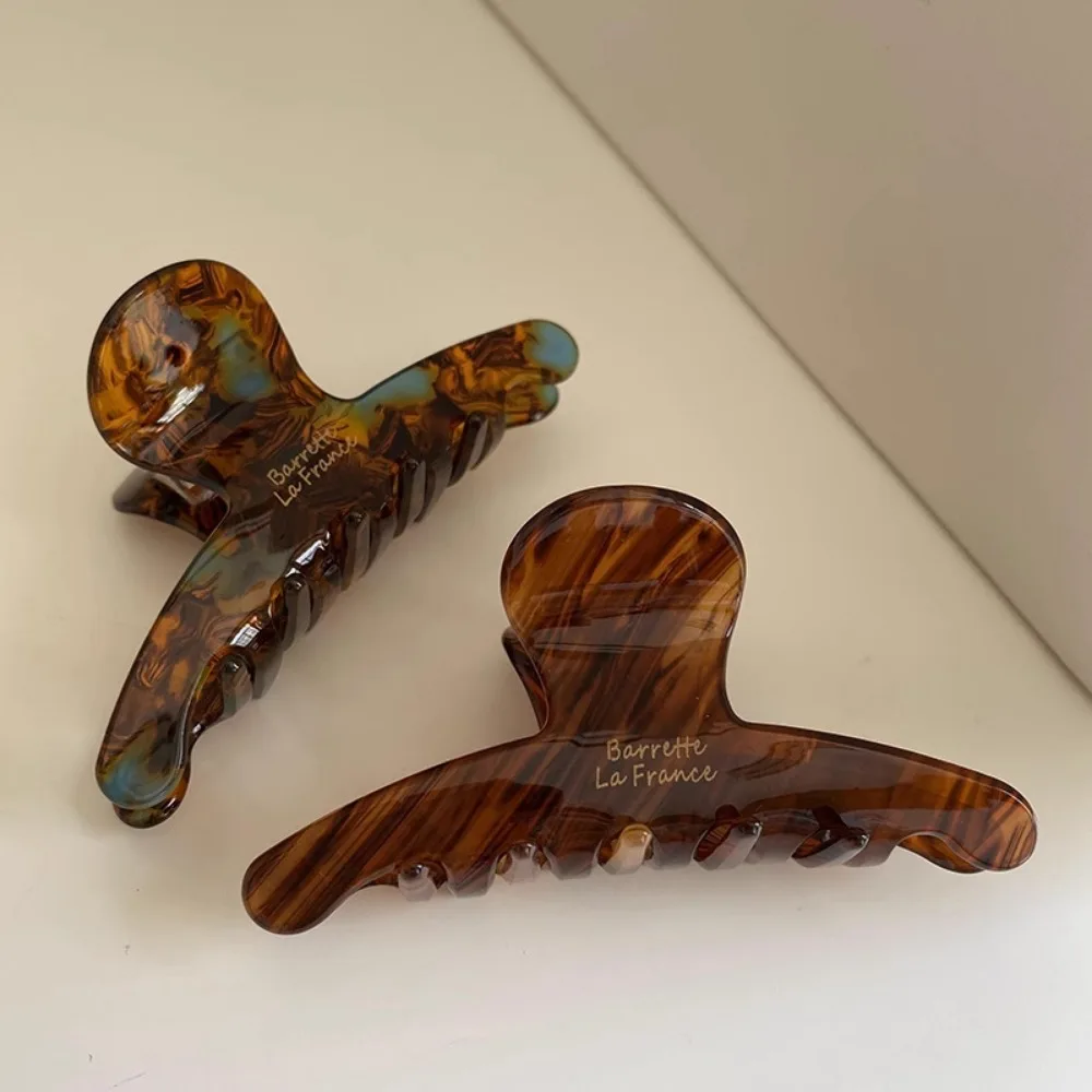 Elegante fermaglio per capelli in acetato di alta qualità per donne e ragazze, color tè, decorativo, vintage, gioielli alla moda, accessori per capelli_voghion.com
