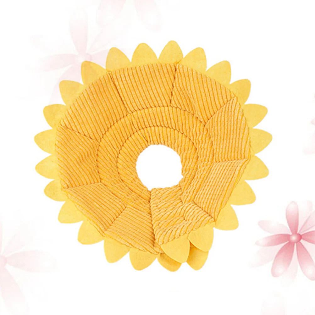 

Pet Shape Neck Size S Lightweight Soft Fiber Circular Collar For Dog Puppy Washable Cloth Pet Collar Dog Elizabethan