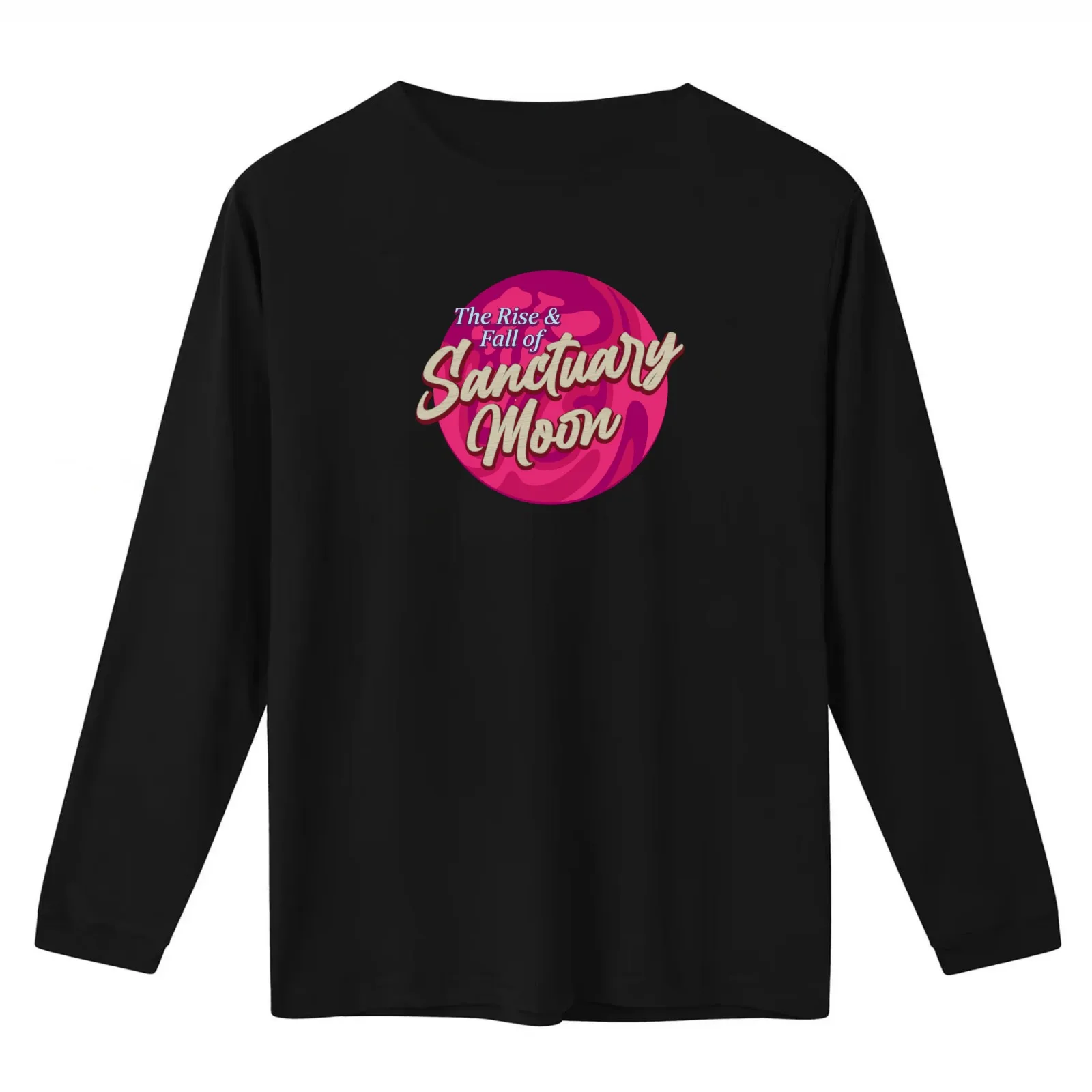The Rise And Fall Of Sanctuary Moon T-Shirt Summer Casual Cotton Tee Oversized Streetwear Tops Vintage Graphic Print