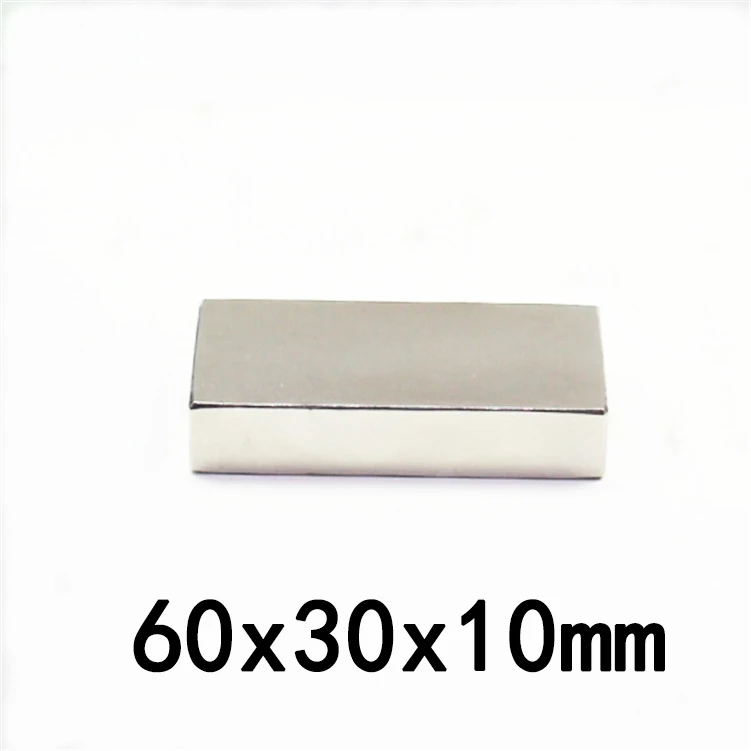 

60x30x10 Thick Quadrate Magnets 60mm X 30mm X10mm For Home Refrigerators, Offices DIY 60x30x10mm Strong Powerful Magnet 60*30*10
