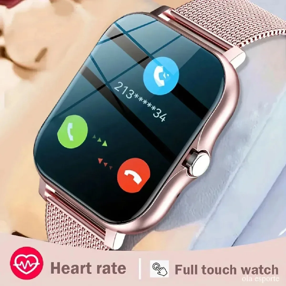 

New SmartWatch 1.83" Big Color Screen Full Touch Custom Dial Smart Watch Bluetooth Call with App Support Smart Watch Men Women