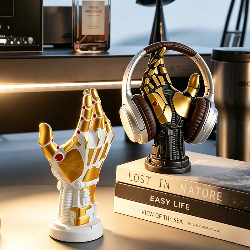 Soporte de Resina para Control Infinity Gauntlet, Soporte Universal para Gamepad, Soporte para Auriculares para PS5, Xbox, Switch, Decoración para Escritorio de Juegos