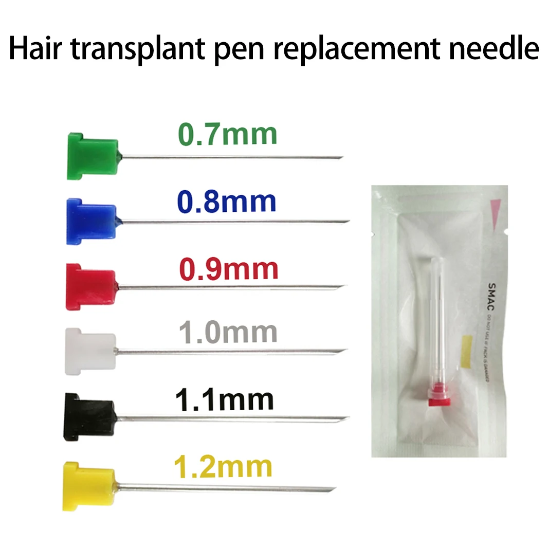 0.7mm-1.2mm Colorful FUE Choi Hair Transplant Pen Needles Replacement Hair Transplant Tool Accessories 1/5/10 Pcs