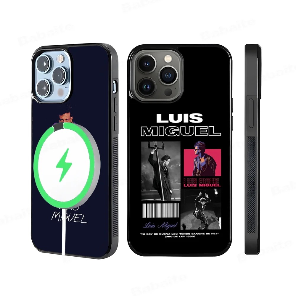 L-Luis M-Miguel Singer Phone Case Magnetic Case For IPhone 16 14 13 12 11 15 Pro Max Plus For Magsafe Wireless Charge Cover