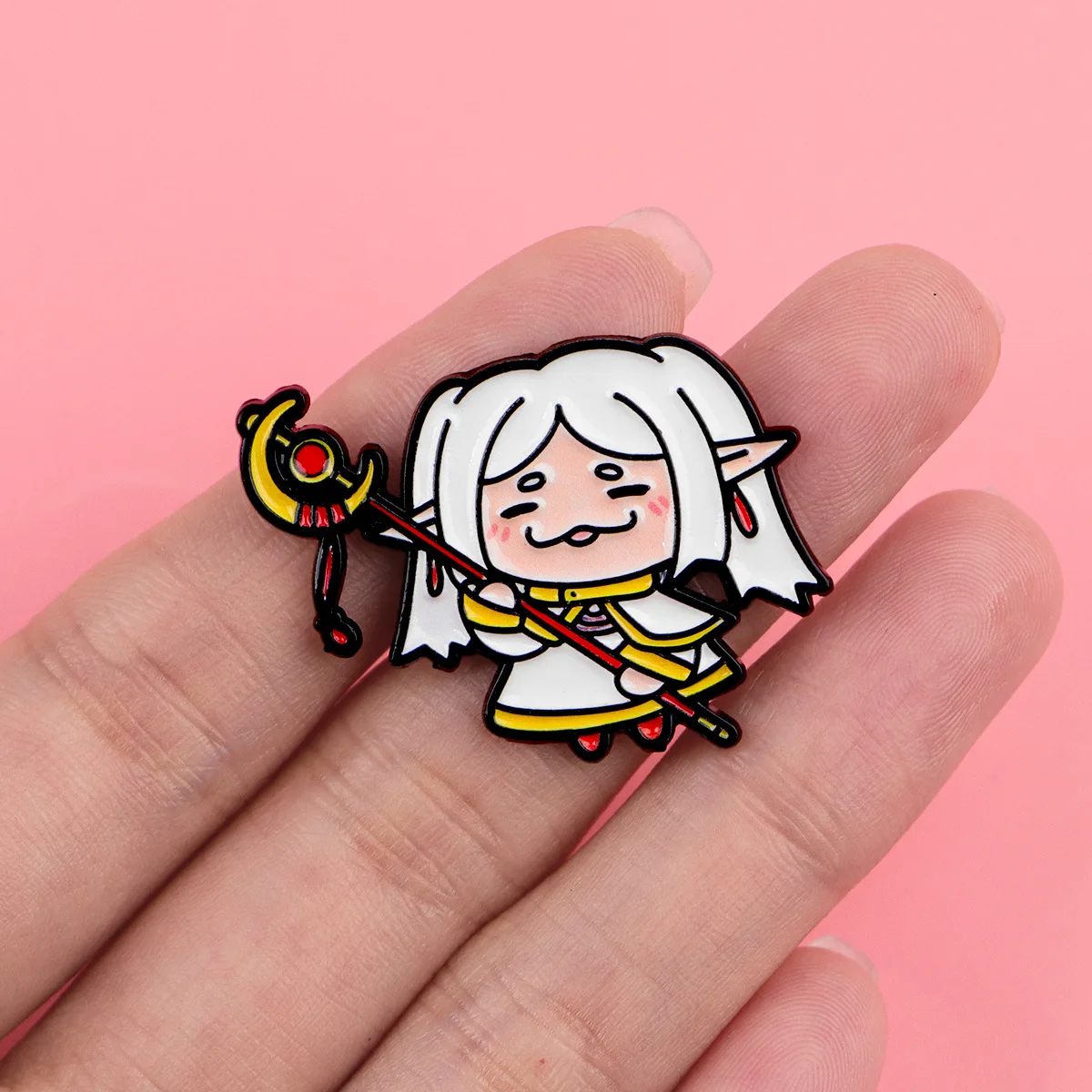 4Pcs/set Cute Cat Enamel Pins Anime Girl Badge on Backpacks Brooches For Jackets Clothing Bag Decoration Fans Collection Gifts view 3